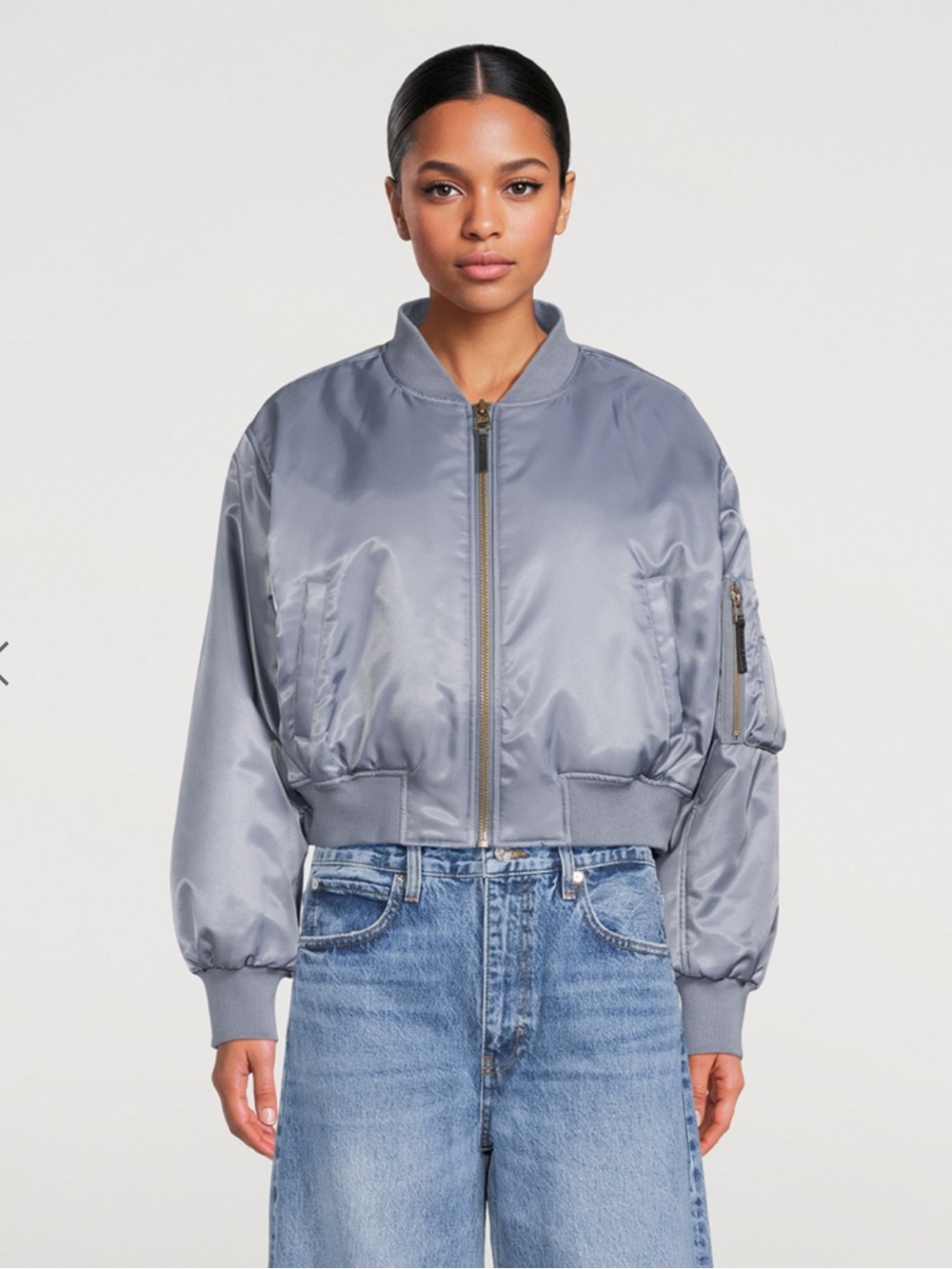 ANINE BING NWT
Leon Cropped Bomber Jacket size S